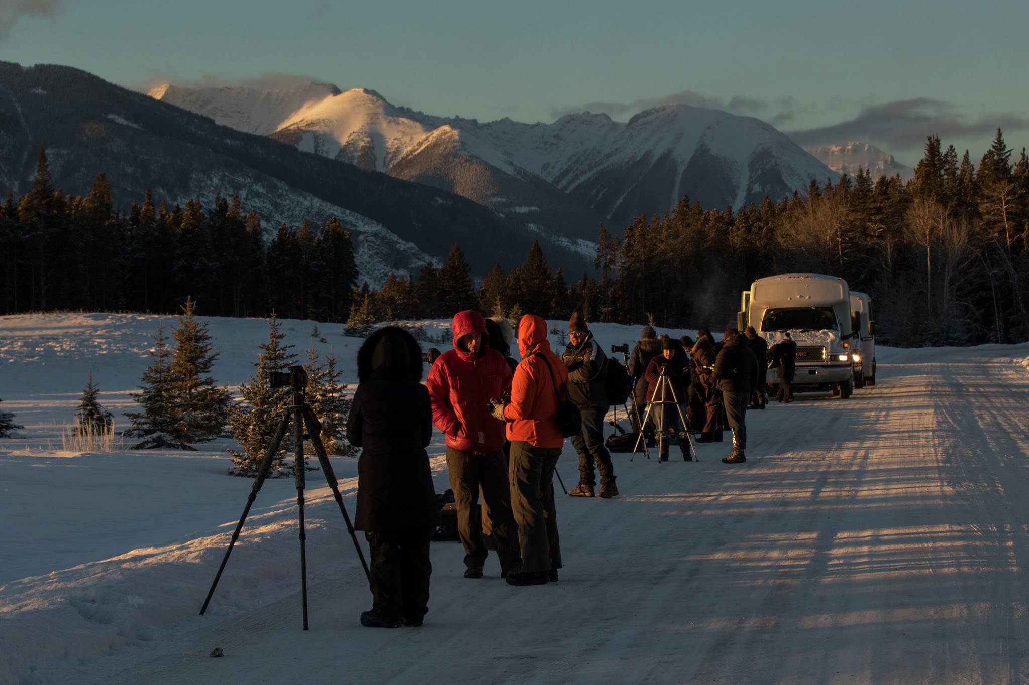 Sunrise during one of the Banff national Park Tours during the 2016 Summit